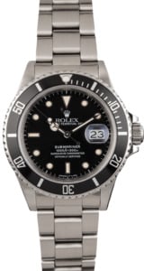 PreOwned Rolex Submariner 16800 Steel 40MM Case