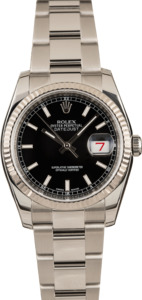 Rolex Datejust 116234 Black Luminous Dial