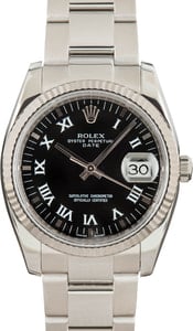 Rolex Date 115234 Black Dial