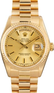 Used Rolex Day-Date 18038 Yellow Gold