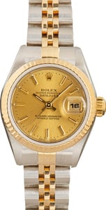 Lady Rolex Datejust 69173 Champagne Dial