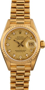 Rolex Lady-Datejust President 69178 Diamond Dial