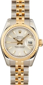 Ladies Rolex Datejust 179173 Silver Dial