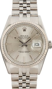 Rolex Datejust 16014 Silver Dial