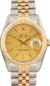 Rolex Datejust 16233 Champagne Dial