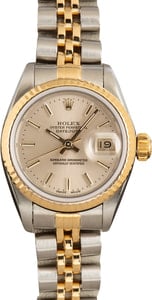 Lady Rolex Datejust 69173 Silver Index Dial