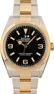 Pre-Owned Rolex Explorer 124273 Steel & 18k Gold