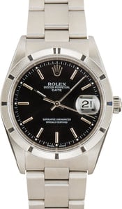 Rolex Date ref 15210 Black Dial