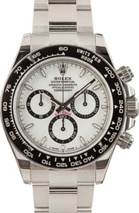 Pre-owned Rolex Daytona Ref 126500 White Dial