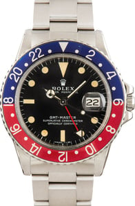 Vintage 1972 Rolex GMT-Master ref 1675 Pepsi