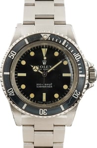 Vintage Rolex Submariner 5513 Steel Oyster