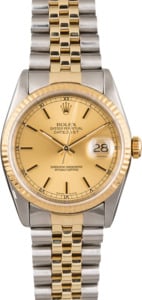 Pre Owned Rolex Men's Two-Tone Datejust 16233 Jubilee