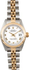 Datejust Ladies Rolex 79173 White Roman Dial