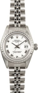 Ladies Rolex Date 79240 White Dial