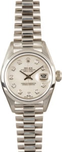 Ladies Rolex Datejust 69166 Platinum