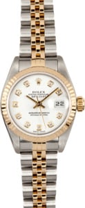 Ladies Rolex Datejust, White Diamond Dial 79173