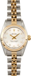 Ladies Rolex Oyster Perpetual 76193 Diamond Dial