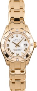 Pre Owned Rolex Lady Pearlmaster 80318 Diamond Bezel