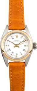 Pre-Owned Ladies Rolex Date 6916 White Roman