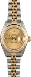 PreOwned Rolex Datejust 79173 Champagne Dial Jubilee Band