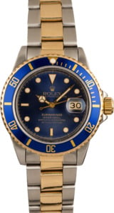 Pre-Owned Rolex Submariner 16803 Two Tone Model T