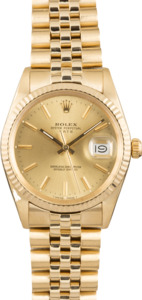 Used Rolex Date 15037 Champagne Dial