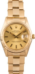 Pre Owned Rolex Date 15038 Yellow Gold Oyster