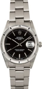 Rolex Date 15210 Black Index Dial