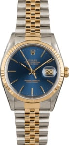 Used Rolex Datejust 16233 Blue Index