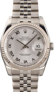 Rolex Datejust 116234 Silver Roman