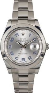 Rolex Datejust II Ref. 116300 Rhodium Arabic Dial