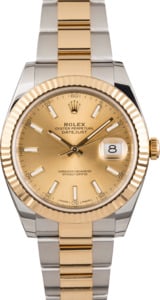 Rolex Datejust 41 Ref 126333 Two Tone with Champagne Dial