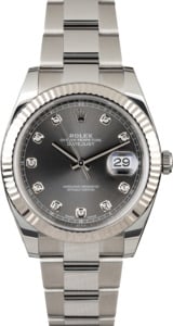 Rolex Datejust II Ref 126334 Dark Rhodium Diamond Dial