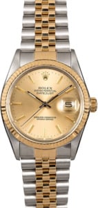 Men's Rolex Datejust 16013 Champagne Index