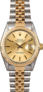 Men's Rolex Datejust 16013 Two-Tone Jubilee Band TT