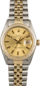 Rolex Datejust 16013 Certified Pre-Owned Champagne Dial