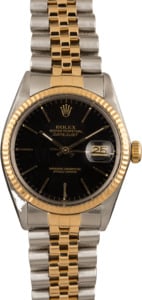 Pre Owned Rolex Datejust 16013 Black Index Dial T