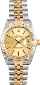 Rolex Datejust Champagne Dial 16013 Jubilee