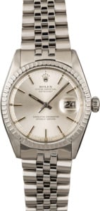 Vintage Rolex Datejust 1603 Silver 'Pie Pan' Dial