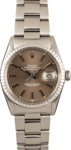 Pre-Owned 36MM Rolex Datejust 16030 Slate