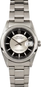 Rolex Datejust 16200 Tuxedo Dial