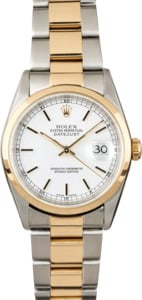 Used Rolex Datejust 16203 Two Tone Oyster Band