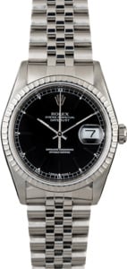 Used Rolex Datejust 16220 Black Dial