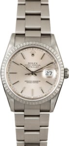 Rolex Datejust 16220 Silver Dial Steel Oyster Band