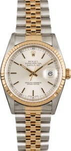 123095 PreOwned Rolex Datejust 16233 Two Tone Jubilee Band