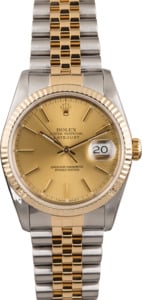 PreOwned Champagne Index Dial Rolex Datejust 16233