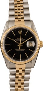 Pre-Owned Rolex Datejust 16233 Black Index Dial T