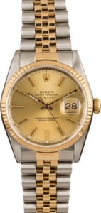 Pre-Owned Rolex Datejust 16233 Two-Tone Watch T