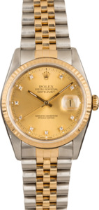 Pre-Owned Rolex Datejust 16233 Diamond Dial Watch T