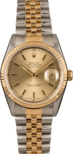 Pre-Owned Rolex Champagne Datejust 16233